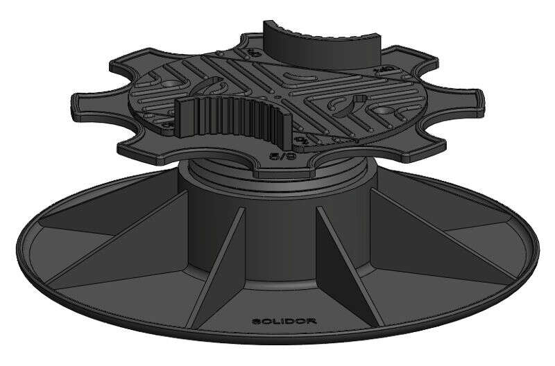 Image du produit SOLIDOR - Plot &agrave; vis (PV 5/8) - Hauteur: 50 &agrave; 80 mm
