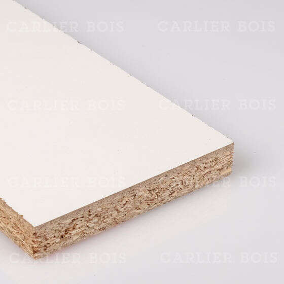 Image du produit Agglo 16,5 mm + Stratifi&eacute; Blanc 2 faces F6464 New White - 18 mm - 305 x 130 cm