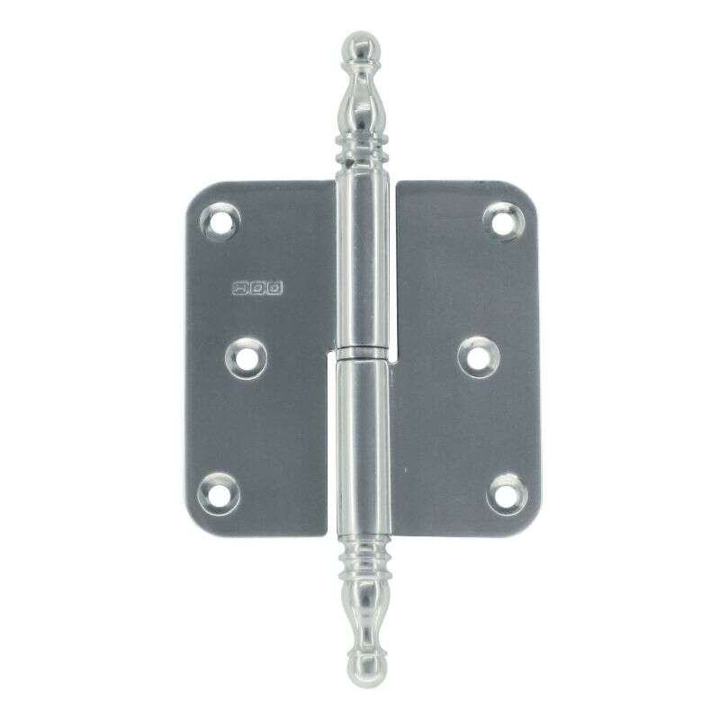Image du produit HDD - Paumelle - 80 x 80 x 2,5 mm - Vase Inox Chrome (Gauche)
