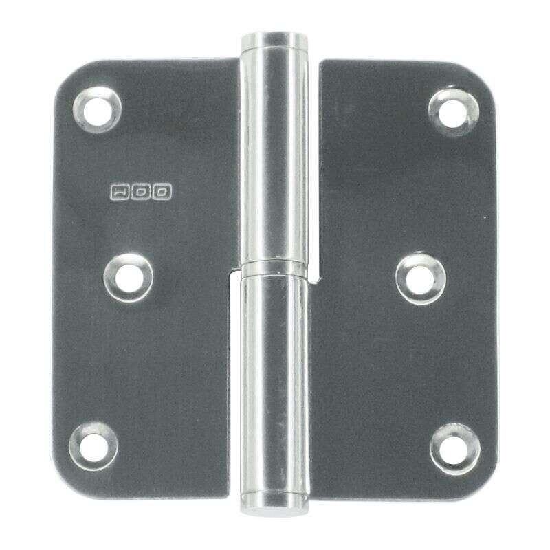 Image du produit HDD - Paumelle - 80 x 80 x 2,5 mm - Inox Chrome (Gauche)