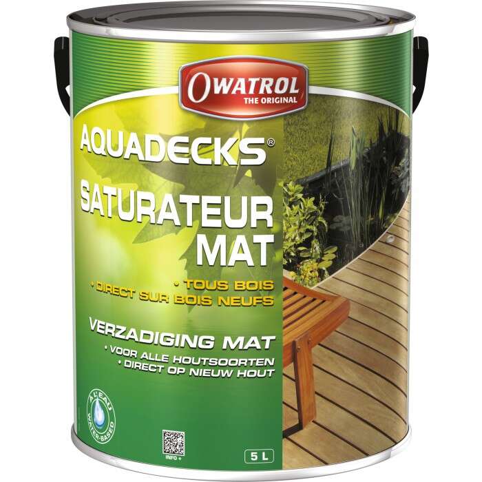 Image du produit Owatrol Aquadecks&reg; - Saturateur Mat - Diverses Teintes 1 & 5 L