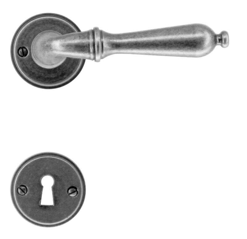 Image du produit HDD - B&eacute;quille - Da Vinci - Old Silver - Rosace + Entr&eacute;e (par paire)