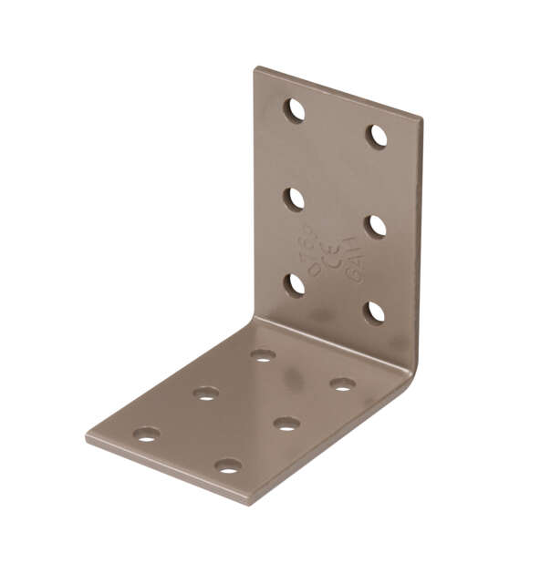 Image du produit Equerre d'assemblage - Multi trous - Beige - 60 x 60 x 40 mm