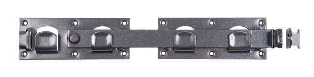 Image du produit DURAVIS&reg; - Verrou de Portail Double &agrave; bascule - Noir Diamant - 423 x 70 mm