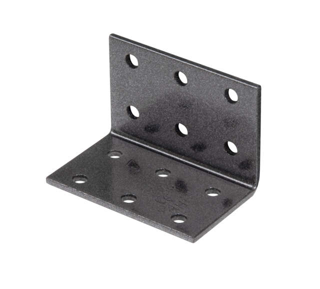 Image du produit Equerre d'assemblage - Multi trous - Noir Diamant - 40 x 40 x 60 mm