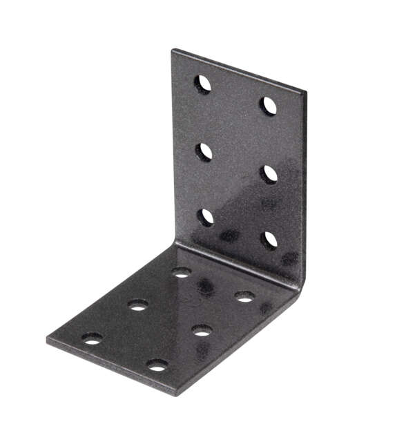 Image du produit Equerre d'assemblage - Multi trous - Noir Diamant - 60 x 60 x 40 mm
