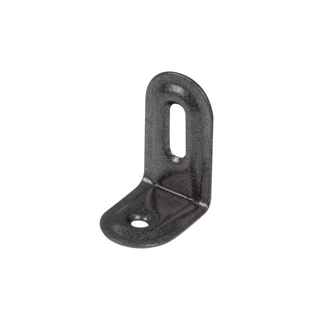 Image du produit Equerre emboutie avec r&eacute;glage par boutonni&egrave;re - Noir Diamant - 28 x 40 x 22 mm