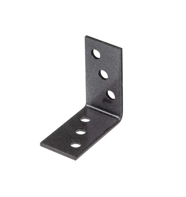 Image du produit Equerre d'assemblage - Multi trous - Noir Diamant - 40 x 40 x 20 mm