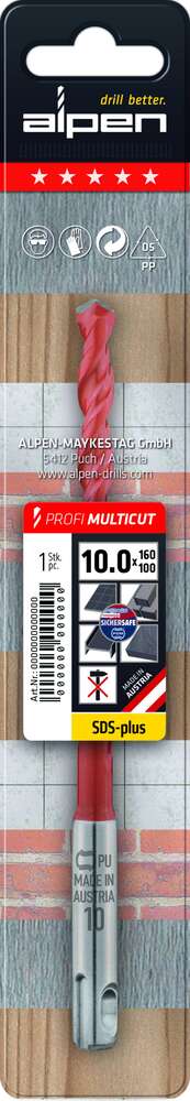 Image du produit Alpen - Profi Multicut SDS+ - Foret universel tous mat&eacute;riaux - Queue 50/110 mm