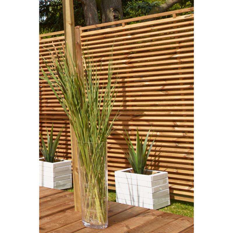 Image du produit Ecran de Jardin - Persienne Marron - Ep.75 mm - 1800 x 1800 mm