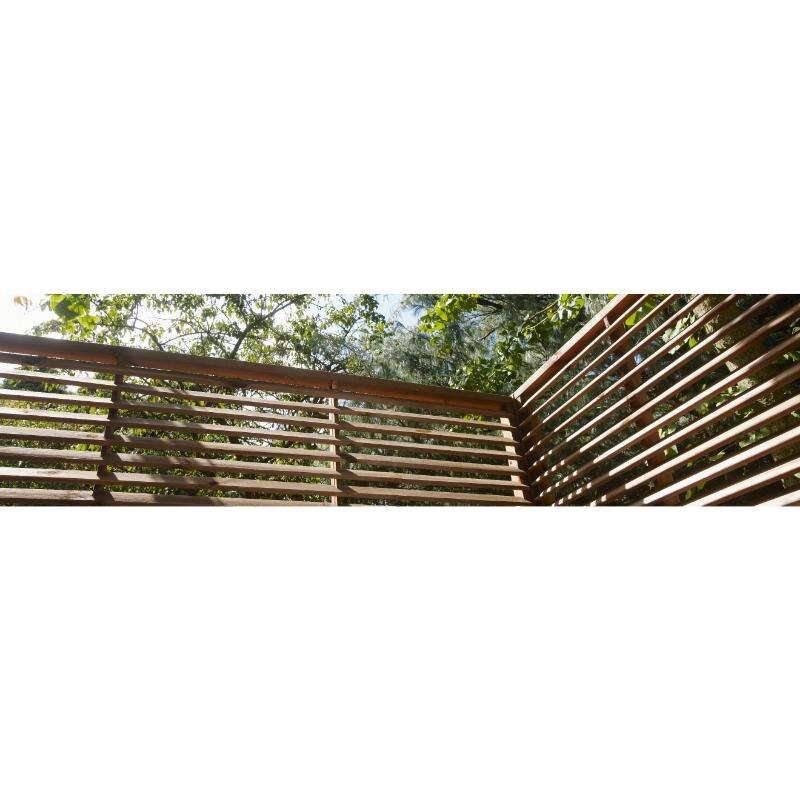 Image du produit Ecran de Jardin - Persienne Marron - Ep.75 mm - 1800 x 1800 mm