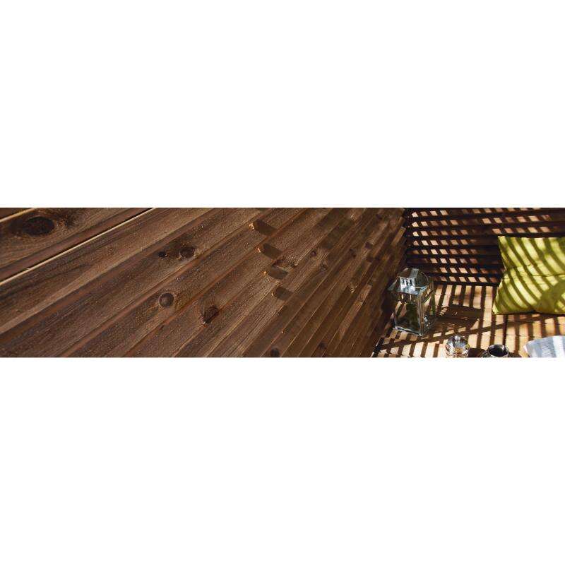 Image du produit Ecran de Jardin - Persienne Marron - Ep.75 mm - 1800 x 1800 mm