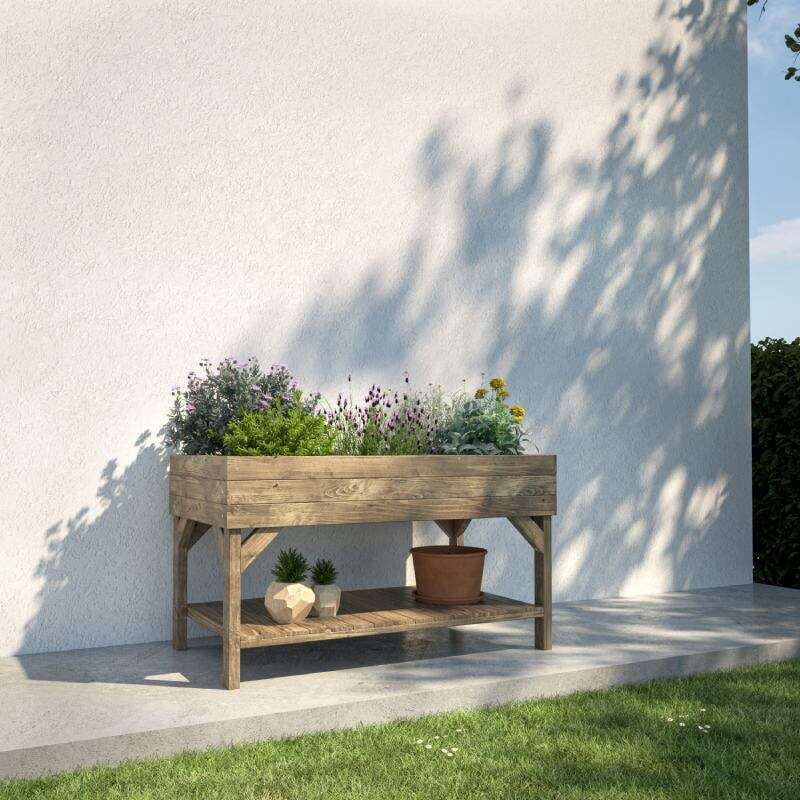 Image du produit Potagers rectangulaires sur&eacute;lev&eacute;s "Paprika", Hauteur de 87 cm, en pin autoclav&eacute; (Classe 3)