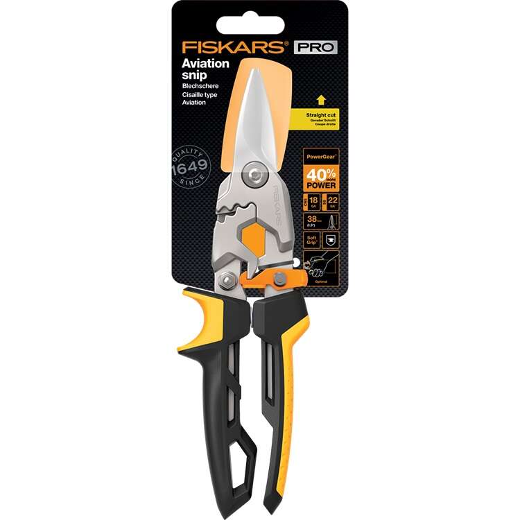 Image du produit FISKARS CISAILLE. POWER GEAR AVIATION COUPE DROITE