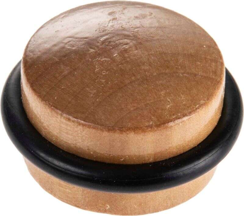 Image du produit Arr&ecirc;t de Porte - Autocollant - Bois - &Oslash; 35 mm x 27 mm (Haut.)
