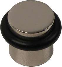 Image du produit Arr&ecirc;t de Porte - Laiton Nickel&eacute; - &Oslash; 20 mm x 22 mm (Haut.)