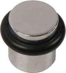 Image du produit Arr&ecirc;t de Porte - Laiton Chrome - &Oslash; 20 mm x 22 mm (Haut.)
