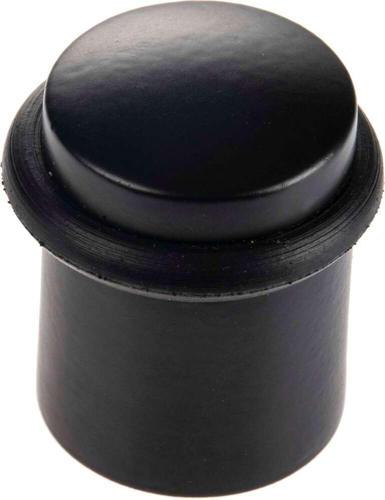 Image du produit Arr&ecirc;t de Porte - A visser (vis incluse) - Noir - &Oslash; 40 mm