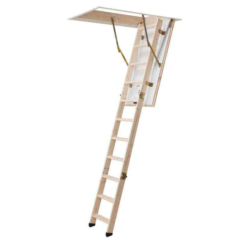 Image du produit SOGEM - Escalier escamotable, en 3 parties - Sapin massif - Mod&egrave;le 'Ecowood 36'