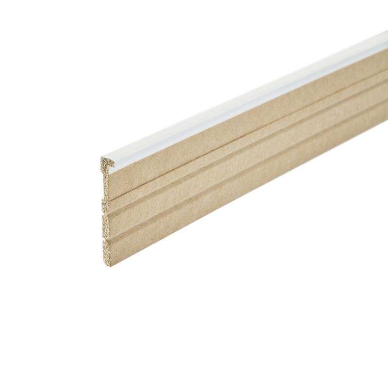 Image du produit Plinthe &agrave; recouvrir de Vinyl - MDF - Film &agrave; peindre - 14 x 85 x 2400 mm