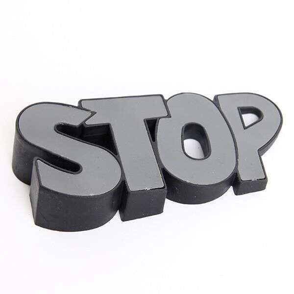 Image du produit Cale-porte caoutchouc - Mod&egrave;le Stop couleur