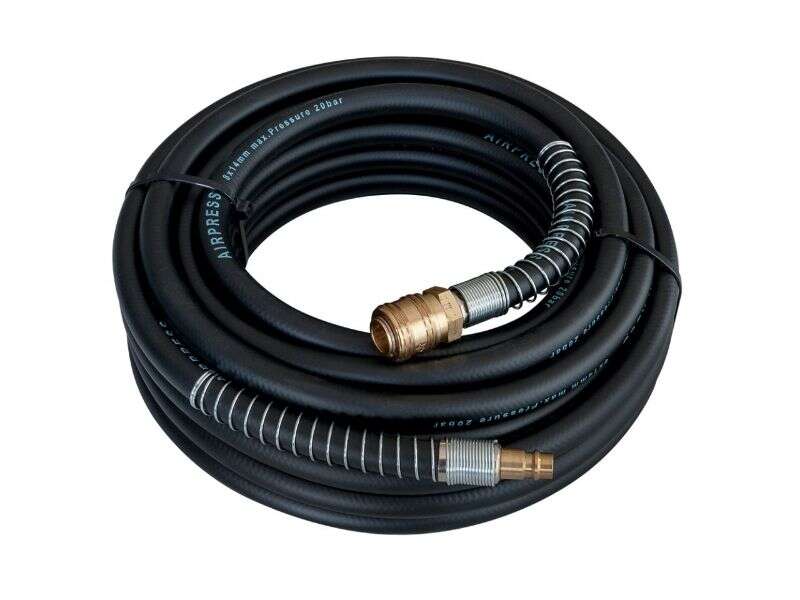 Image du produit AIRPRESS TUYAU NOIR 20M 8mm+RACCORDS EURO