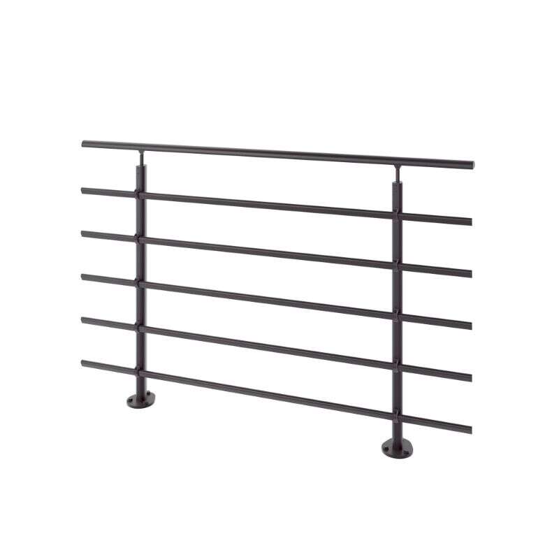 Image du produit SOGEM - Garde-corps 'Pure Black' - Kit RAL 9005 - Fixation au sol - 1,5 m&egrave;tre