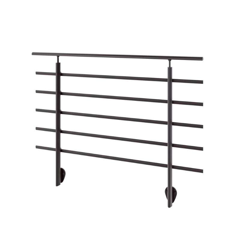 Image du produit SOGEM - Garde-corps 'Pure Black' - Kit RAL 9005 - Fixation lat&eacute;rale - 1,5 m&egrave;tre