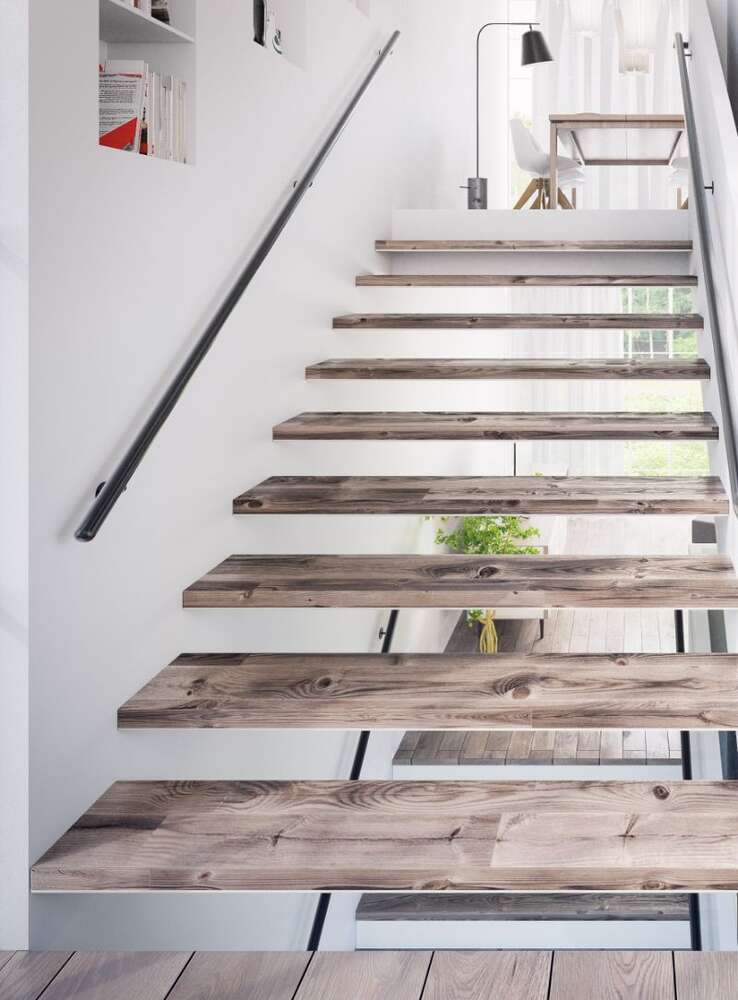 Image du produit Rampe d'Escalier - Profil Goutte d'eau 60 mm - RAL 9005 - Mod&egrave;le 'Pure Black' Sogem - 200 & 300 cm