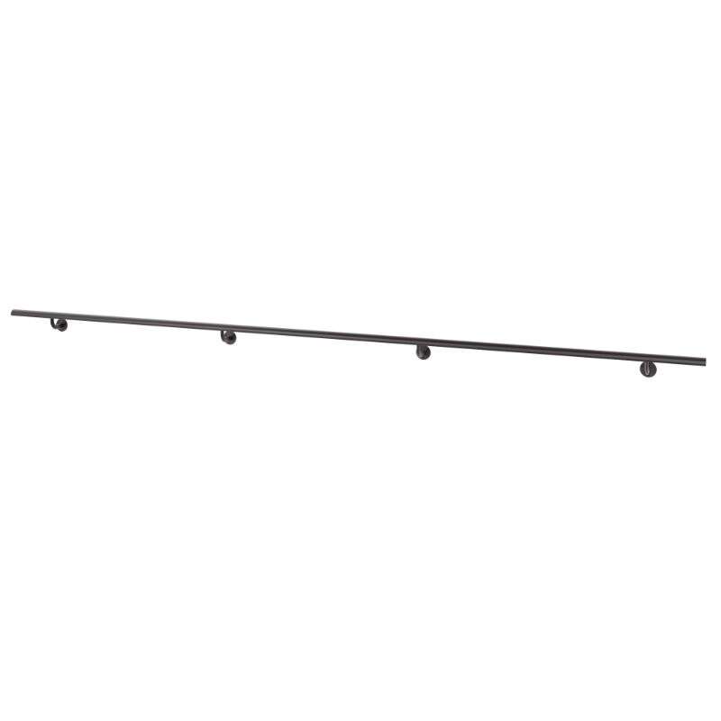 Image du produit Rampe d'Escalier - Profil Goutte d'eau 60 mm - RAL 9005 - Mod&egrave;le 'Pure Black' Sogem - 200 & 300 cm