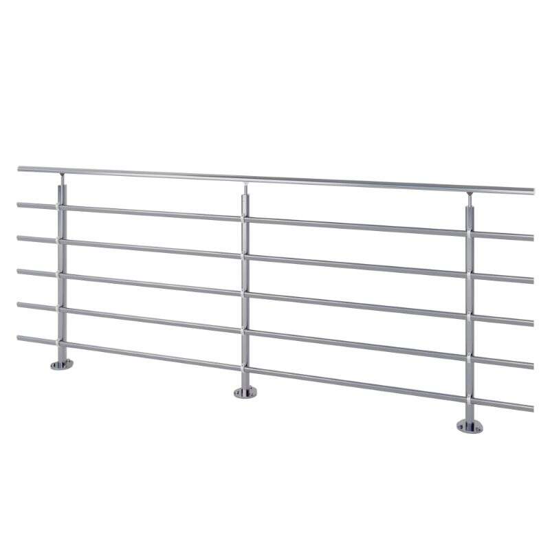 Image du produit SOGEM - Garde-corps 'Pure Titanium' - Kit Alu anodis&eacute; - Fixation au sol - 2,5 m&egrave;tres