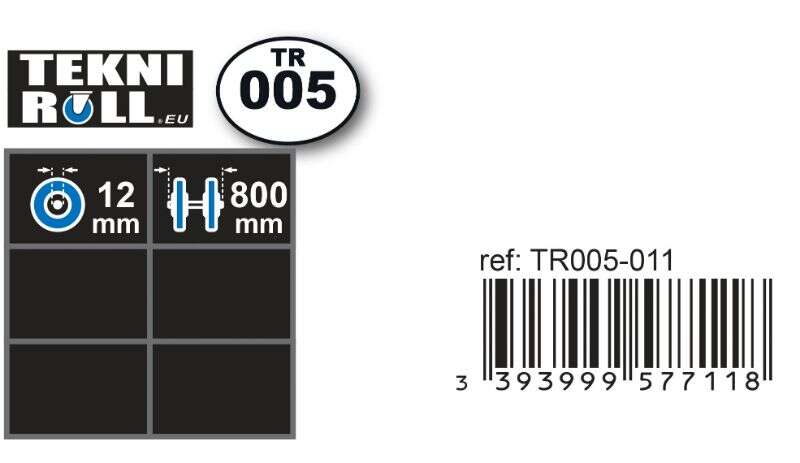 Image du produit Tube d'essieu &Oslash; 12 mm x 800 mm