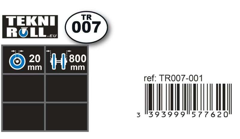 Image du produit Tube d'essieu &Oslash; 20mm x 800 mm