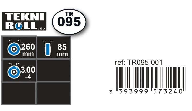 Image du produit Chambre &agrave; air &Oslash; 260 mm - en Butyl - Pour Roue de Diable