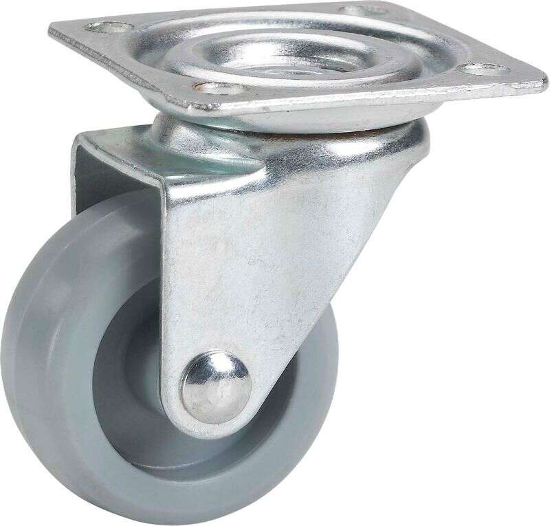 Image du produit Roulettes meuble Polypropylene &Oslash; 40mm pivotante - Charge max 35 Kg - Hauteur tot.50mm - Plateau 42x42mm (12 pi&egrave;ces)