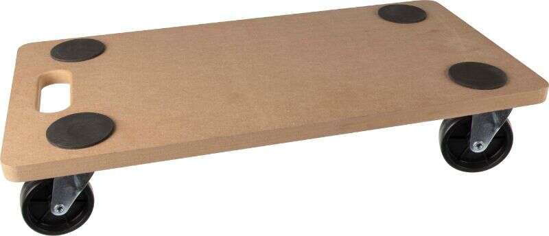Image du produit Plateau de transport - MDF - Roulettes &Oslash; 75m PP (polypropylene) - ECO MDF - 580 x 290 mm - Charge 200 Kg