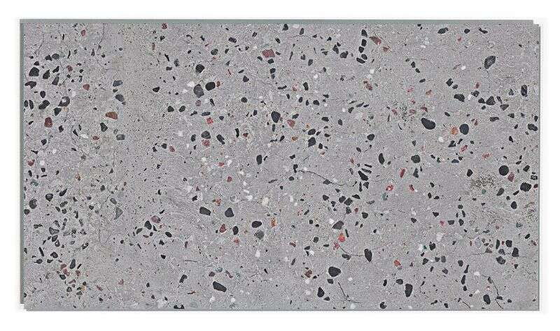 Image du produit Dumawall + - Lambris PVC - Terrazzo Dark grey (A68) - 5 x 375 x 650 mm (1,95 m&sup2;)