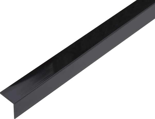 Image du produit Corni&egrave;re adh&eacute;sive PVC noir brillant20x20x1,5/2,6m