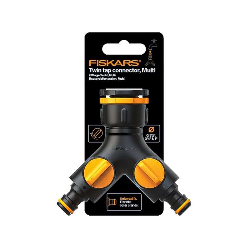 Image du produit FISKARS NEZ DE ROBINET 2 SORTIES ON/OFF