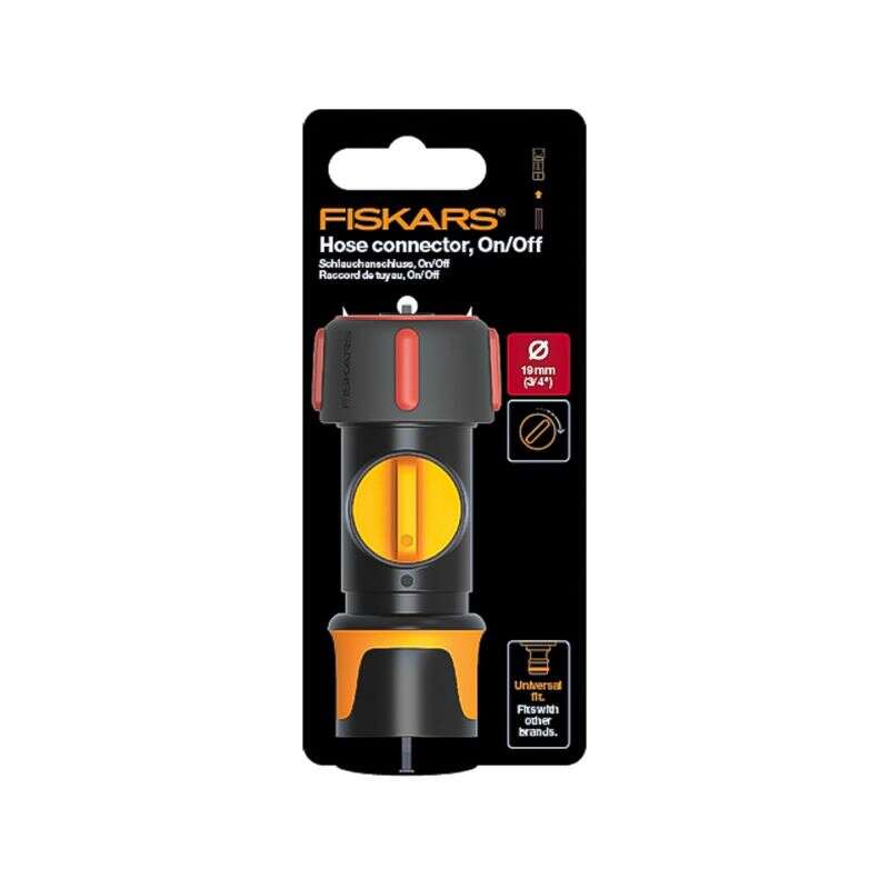 Image du produit FISKARS RACCORD DE TUYAU ON/OFF 19MM