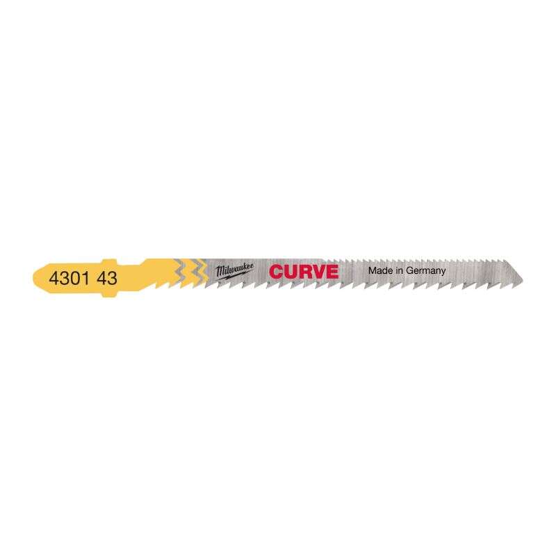 Image du produit Milwaukee Lame de scie sauteuse pour courbes 75 x 2,5 mm (5 pi&egrave;ces) 4932430143