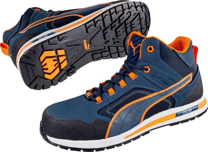 Image du produit PUMA - Chaussures Crosstwist Mid S3 - Bleu/Orange