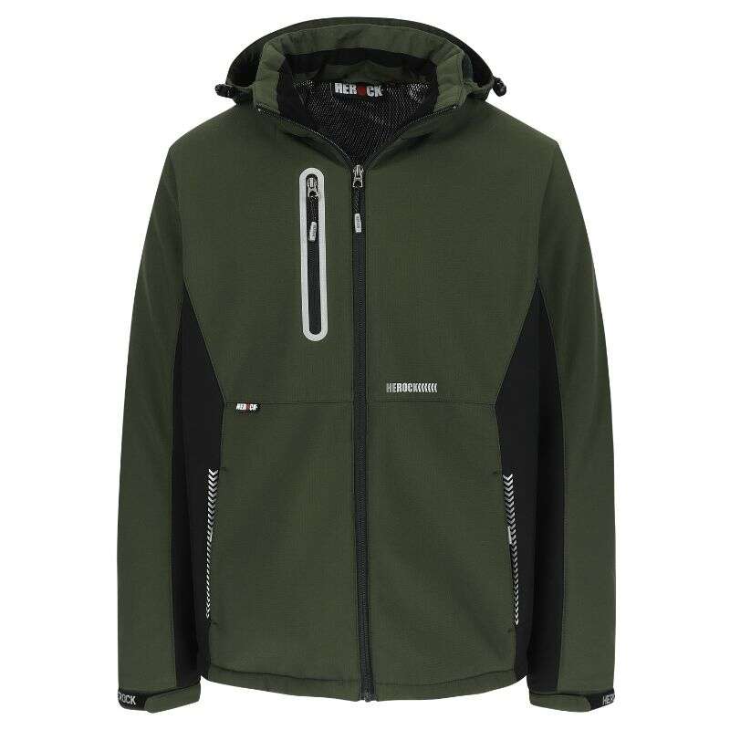 Image du produit HEROCK&reg;- Veste Softshell Taris - Kaki fonc&eacute;/Noir