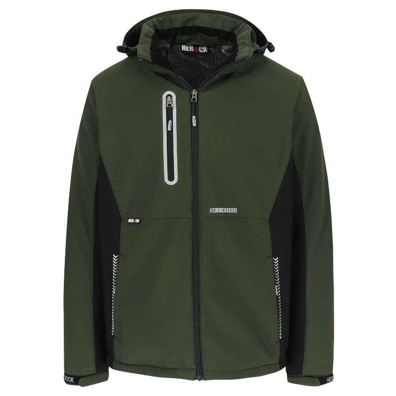 Image du produit HEROCK&reg;- Veste Softshell Taris - Kaki fonc&eacute;/Noir