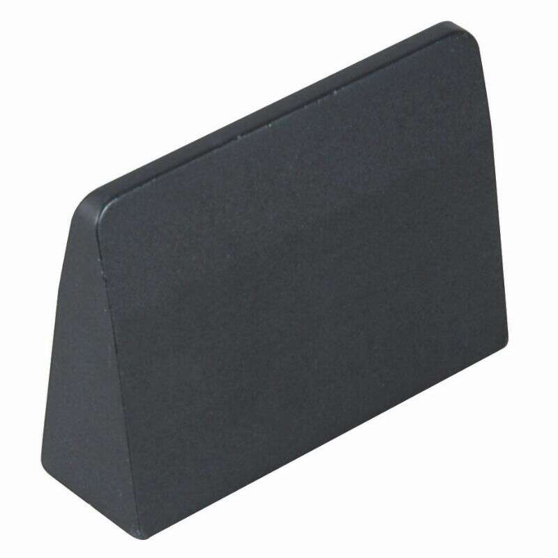 Image du produit Bouton - Pointu - Aluminium - Noir mat - 45 mm (Entraxe 32 mm)