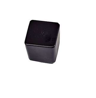 Image du produit Bouton - Carr&eacute; Conique - Noir mat - 25 x 25 mm