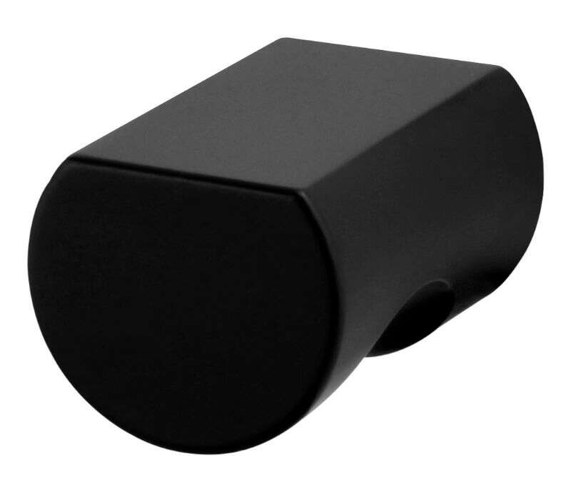 Image du produit Bouton - PAMA Rond - Aluminium - Noir mat - &Oslash; 22 mm