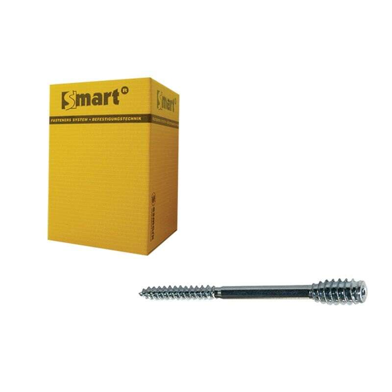 Image du produit SMART - Vis de distance T-drive - Acier zingu&eacute; - Filetage double - T25 - &Oslash; 6 mm - 60 &agrave; 300 mm