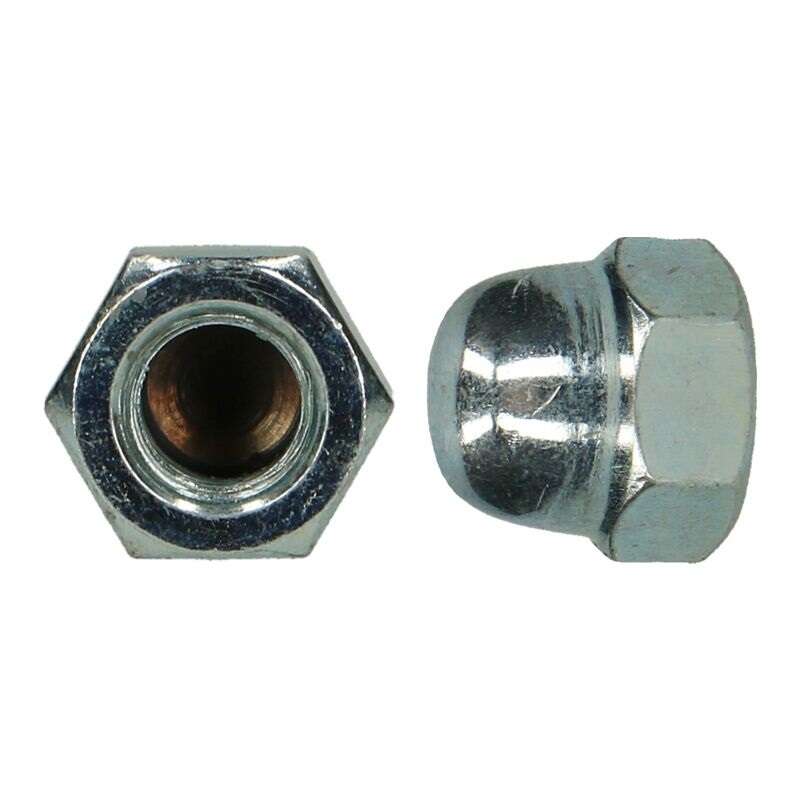 Image du produit Ecrou Borgne Hexagonal - Acier zingu&eacute; Cl6 - DIN 1587 - M5 &agrave; M12