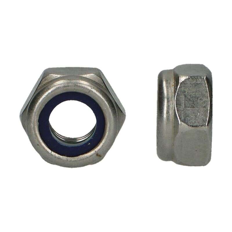 Image du produit Ecrou Hexagonal Autobloquant - Inox A2 - DIN 985 - M6 &agrave; M12